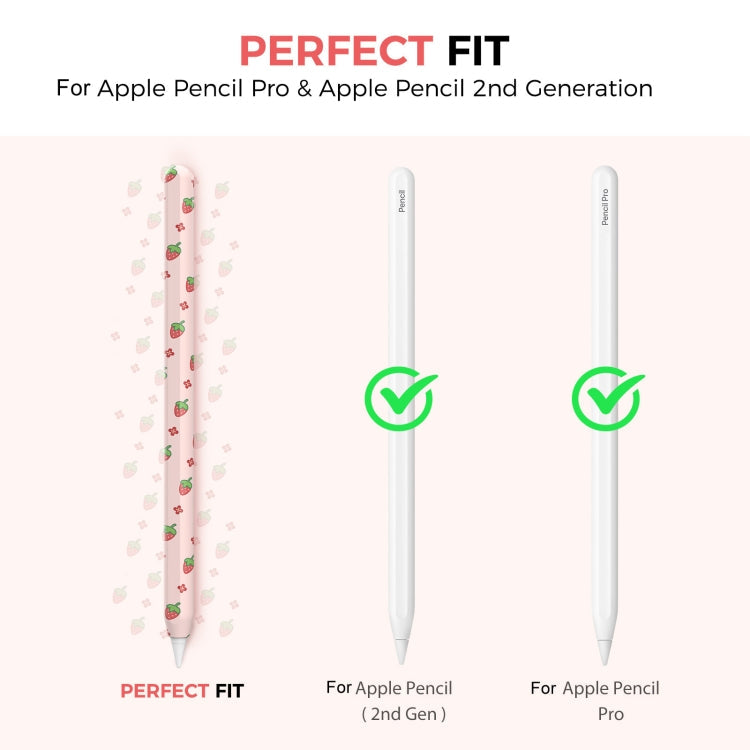 For Apple Pencil Pro / 2 AhaStyle PT65FT Silicone Pen Case(Banana)