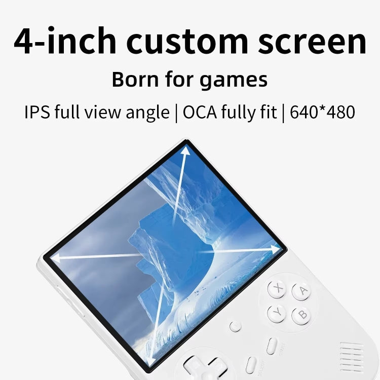 ANBERNIC RG40XXV Vertical HD Screen Joystick Game Console With Ambient Light Portable Retro Handheld Console, Size: 64GB(Blue)