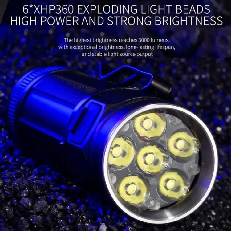 E-SMARTER W5184 Pen Insert 6 Holes Flashlight Outdoor Mini Flashlight