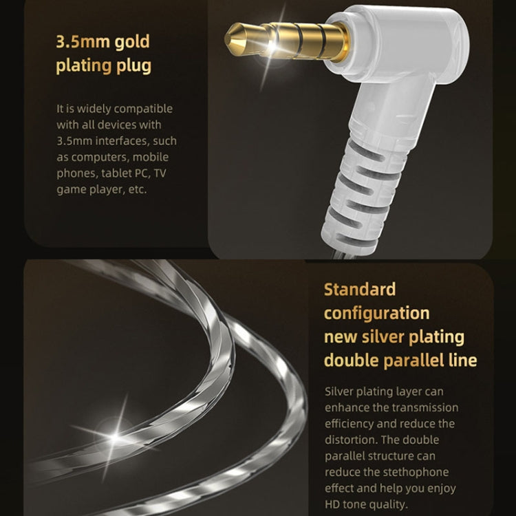 QKZ HBB Standard 3.5mm Mobile Phone Earphones Sports In-Ear Pluggable Stage Earphone