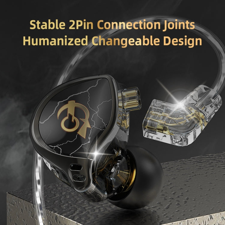 QKZ HBB Standard 3.5mm Mobile Phone Earphones Sports In-Ear Pluggable Stage Earphone