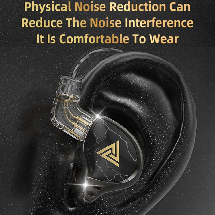 QKZ HBB With Microphone 3.5mm Mobile Phone Earphones Sports In-Ear Pluggable Stage Earphone