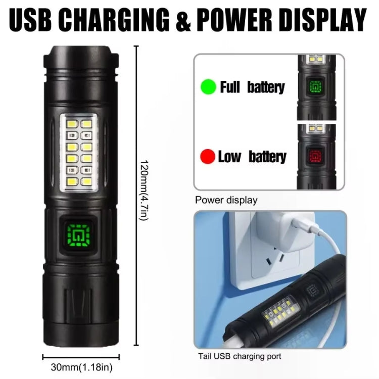 E-SMARTER CY011 Bright LED Side Light Flashlight Repair Mini Drop Proof Torch(White)