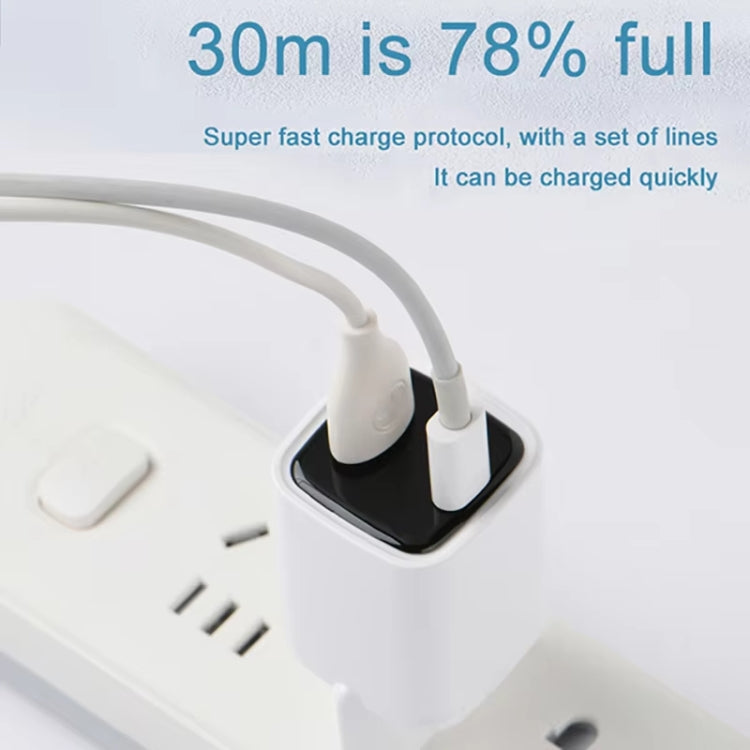 CYKE K02 30W PD+QC3.0 Mobile Phone Digital Display Fast Charger, Plug: EU(Black)