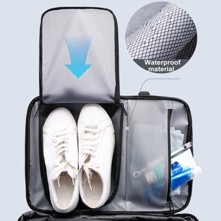 BANGE BG-3028 Men Shoulder Bag Vacuum Compression Large Capacity Expansion Leisure Backpacks(Blue)