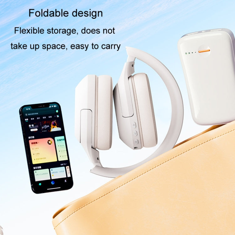Inphic H1S Bluetooth Wireless Headphones Headset FM Listening Exam Hi-Res Audio Earphones(Khaki)