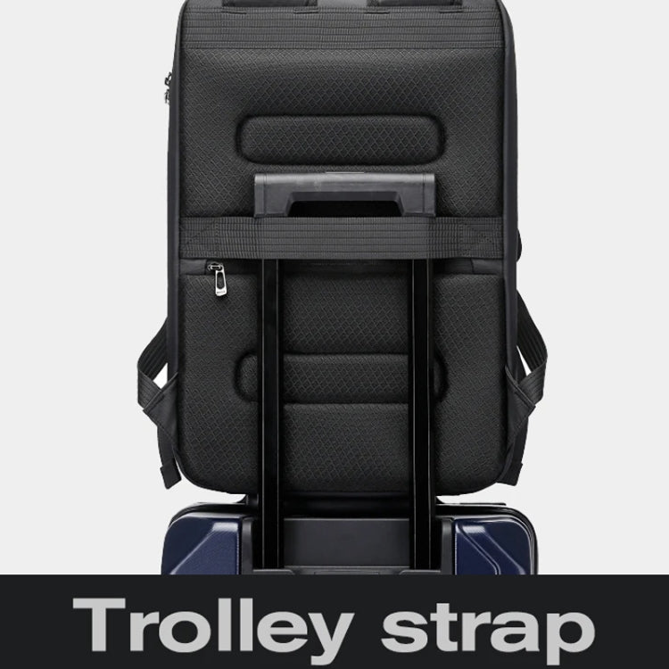 BANGE BG-3005 Hard Shell Men Backpack Laptop Personalised Shoulder Bag(Black)