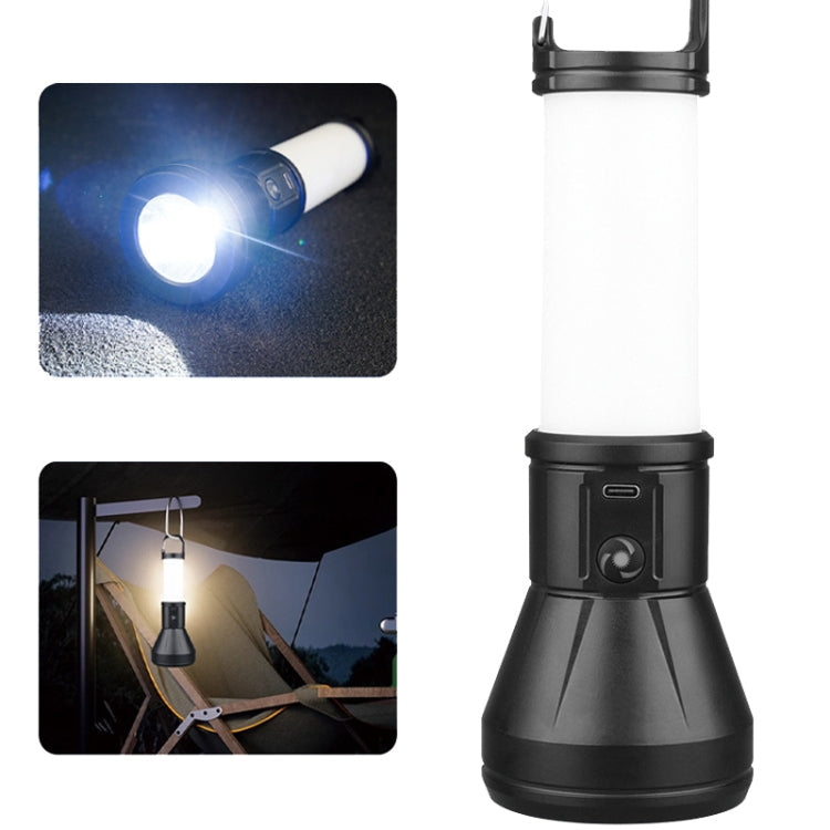 E-SMARTER S02 Small Dual Light Source Side Lamp Floodlight Flashlight Strong Light Far Shooting Camping Lamp