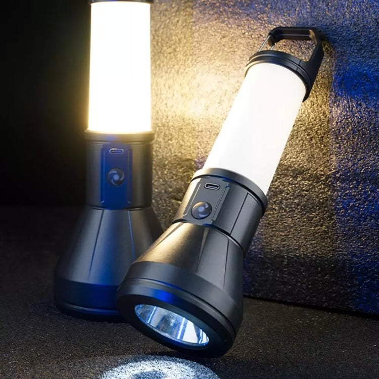 E-SMARTER S03 Large Dual Light Source Side Lamp Floodlight Flashlight Strong Light Far Shooting Camping Lamp