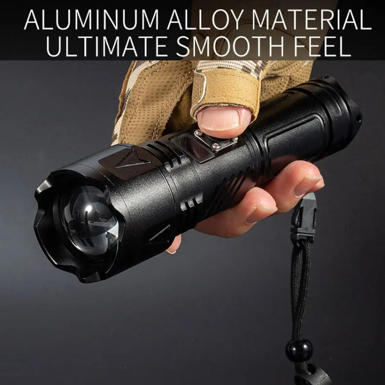 E-SMARTER A03 Laser 30W Portable LCD Display Flashlight(Black)