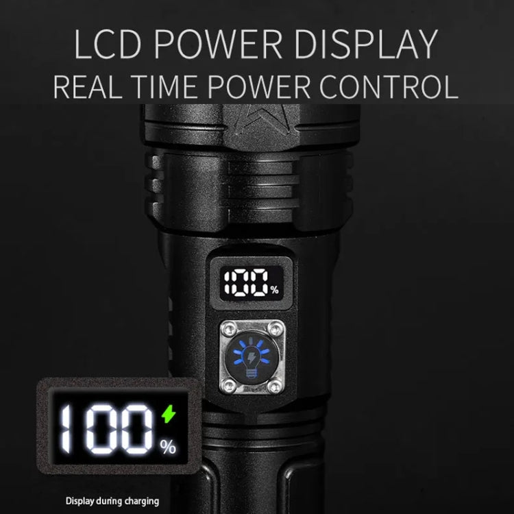 E-SMARTER A03 Laser 30W Portable LCD Display Flashlight(Black)