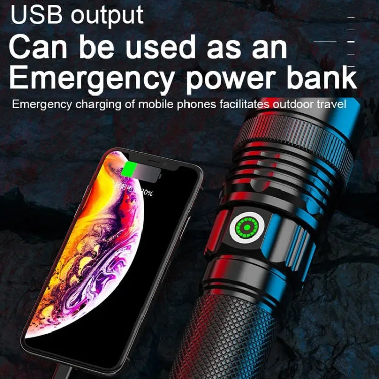 E-SMARTER A56 Outdoor High Brightness Laser Flashlight Telescopic Zoom Long Range Torch