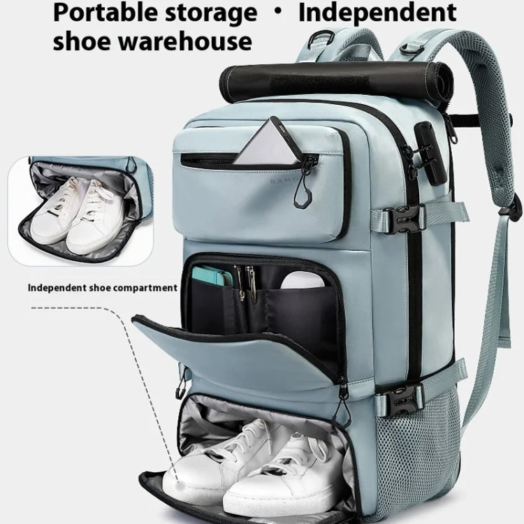 BANGE BG-1810 Travelling Shoulder Bag Large Capacity Lightweight Multifunctional Luggage Bag(Light Blue)