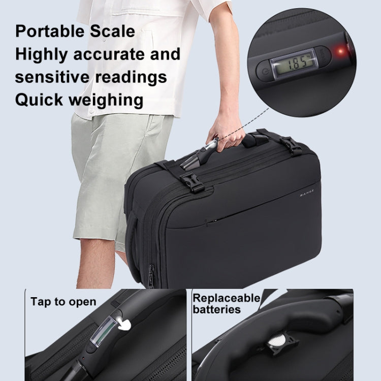 BANGE BG-1909-8 Vacuum Compression Backpack Casual Computer Bag Large Capacity Weighable Business Travel Bag(Black No Pump)
