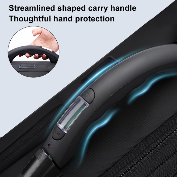 BANGE BG-1909-8 Vacuum Compression Backpack Casual Computer Bag Large Capacity Weighable Business Travel Bag(Black No Pump)
