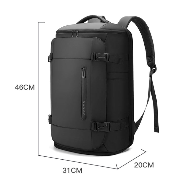 BANGE BG-3029 Large Capacity Sports Travelling Shoulder Bag Wet Dry Separation Lightweight Computer Bag(Black)