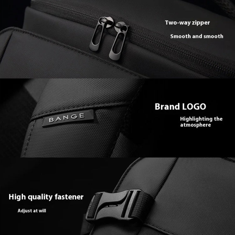 BANGE BG-3029 Large Capacity Sports Travelling Shoulder Bag Wet Dry Separation Lightweight Computer Bag(Black)