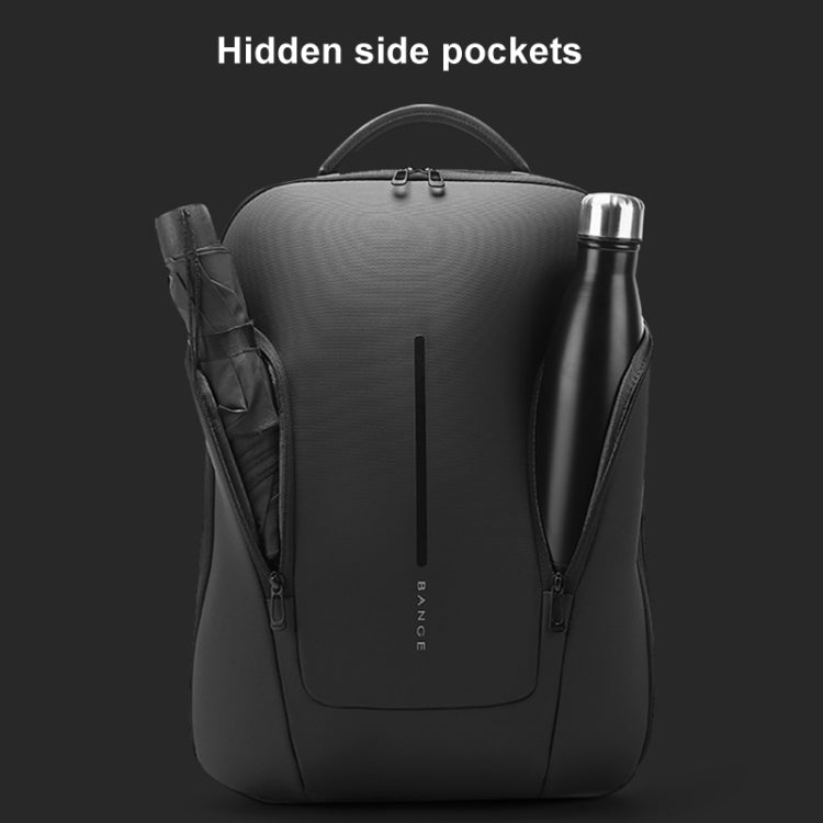 BANGE BG-8013 Men Business Backpack Commuter Laptop Shoulder Bag(Black)