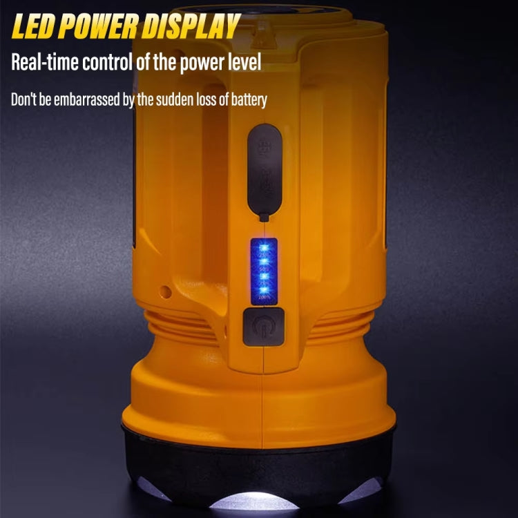 E-SMARTER 8W5205-2 Small Carrying Light With RGB Colorful Lamps Outdoor Cycling Searchlight(Black)