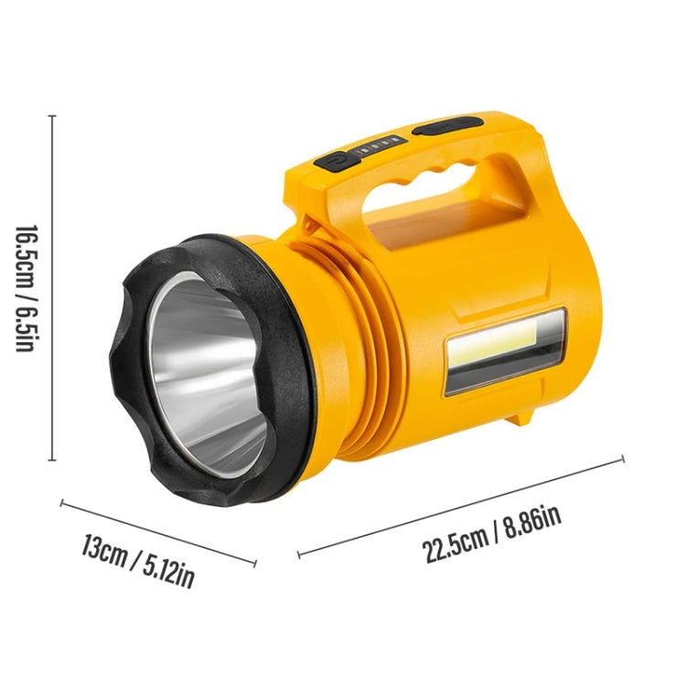 E-SMARTER 8W5205-2 Small Carrying Light With RGB Colorful Lamps Outdoor Cycling Searchlight(Black)
