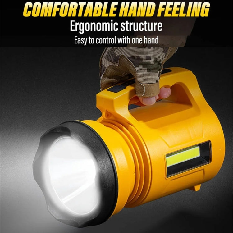 E-SMARTER 8W5205-2 Small Carrying Light With RGB Colorful Lamps Outdoor Cycling Searchlight(Black)