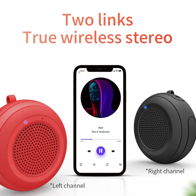 Cyboris IPX7 Waterproof Mini TWS Interconnected Water Floating Bluetooth Speaker(Black)