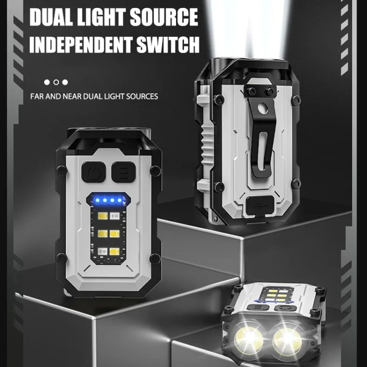 E-SMARTER YSD01 Outdoor Portable Mini Keychain Light Magnetic Anti Loss Auto Repair Light(Black)