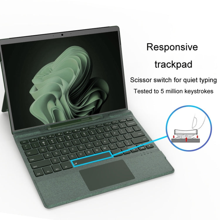 For Microsoft Surface Pro 8 / 9 / 10 / X Bluetooth Keyboard Magnetic Tablet Wireless Touch Backlit Keyboard With Pen Slot, For Microsoft Surface Pro 8 / 9 / 10 / X