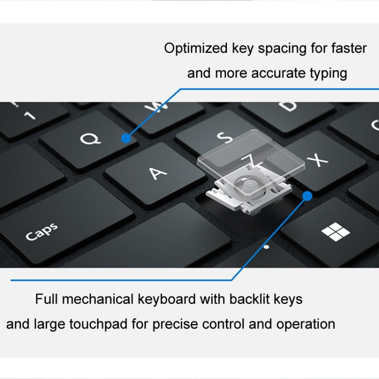 For Microsoft Surface Pro 8 / 9 / 10 / X Bluetooth Keyboard Magnetic Tablet Wireless Touch Backlit Keyboard With Pen Slot, For Microsoft Surface Pro 8 / 9 / 10 / X