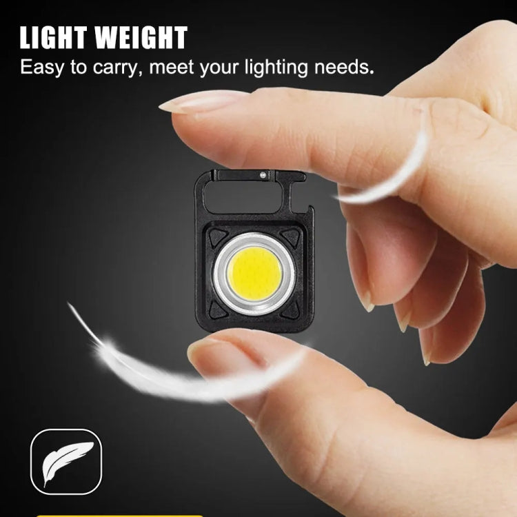 E-SMARTER W5134 Mini LED Glow Torch Strong Light Portable Keychain Light(Black)