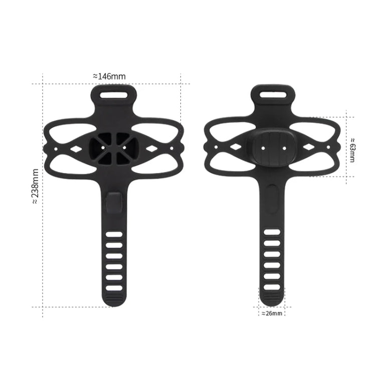 GUB P9 Bicycle Dragonfly Shape Silicone Phone Holder(Orange)
