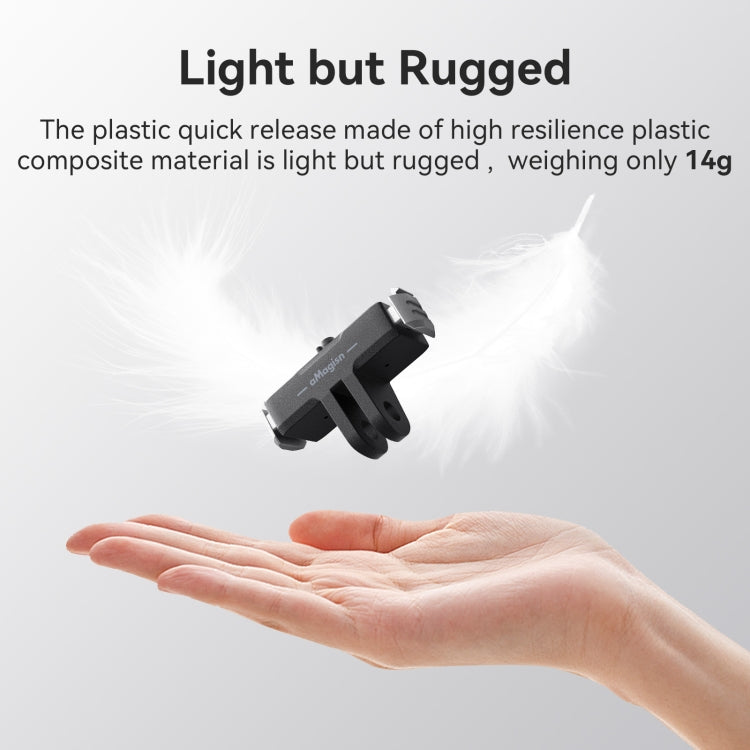 For GoPro HERO13 Black aMagisn Magnetic Quick-release Base Plastic  Adapter Accessories
