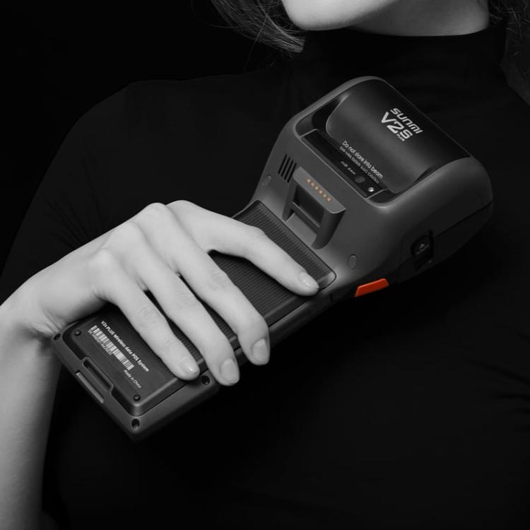 SUNMI V2s PLUS Handheld Cash Register With 80mm Printer Intelligent Mobile Terminal, Spec: 3+32G Scanner(EU Plug)