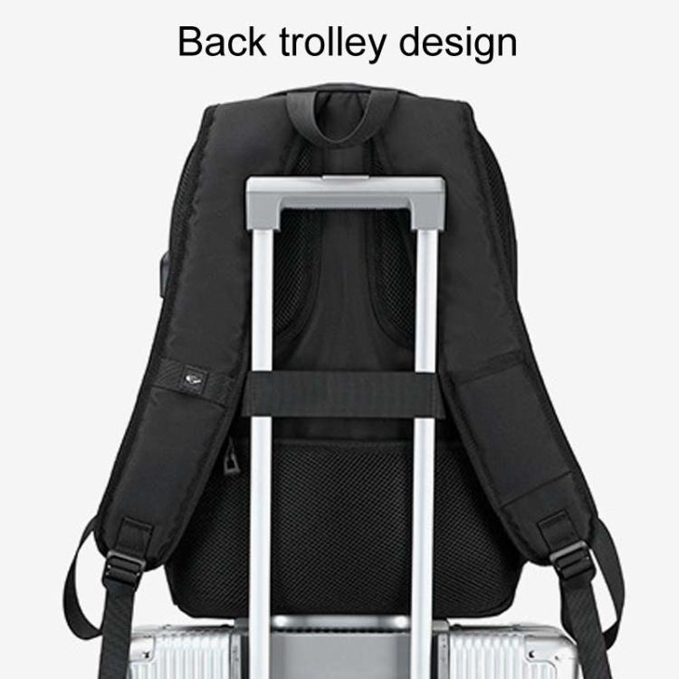 SKV B21071 Large Capacity Student School Bags Leisure Traveling Double Shoulder Laptop Backpack(Silver Gray)