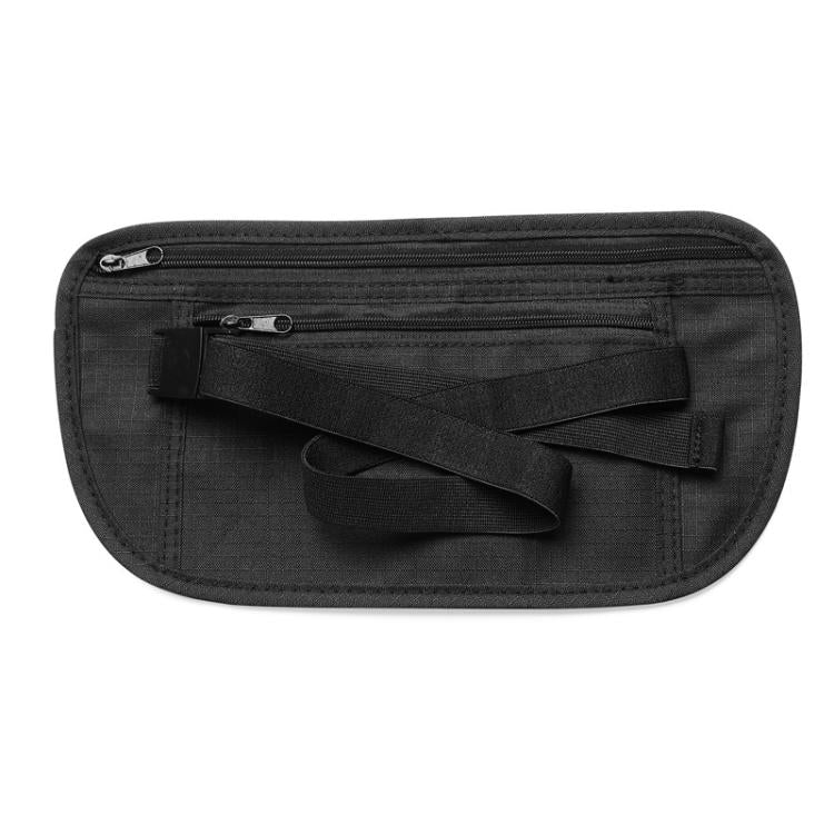 AOTU AT8853 Travelling Close Anti-theft Waist Pack Sports Thin Invisible Wallet(Black)