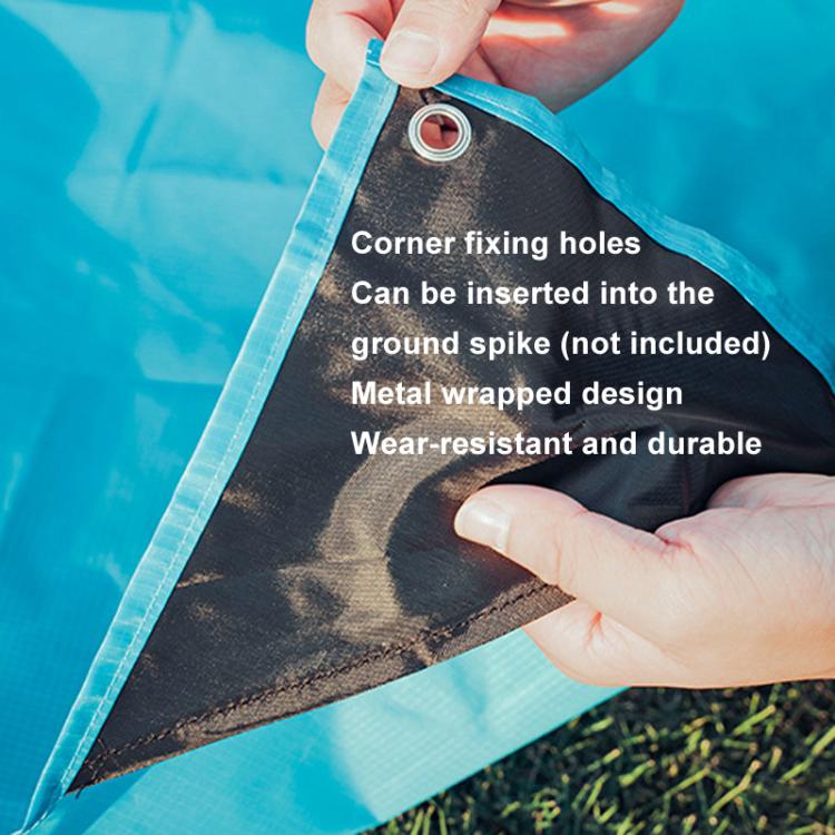 AOTU AT6238 153x143cm Ultra-thin Pocket Moisture Resistant Beach Mat Foldable Portable Picnic Mat(Black)