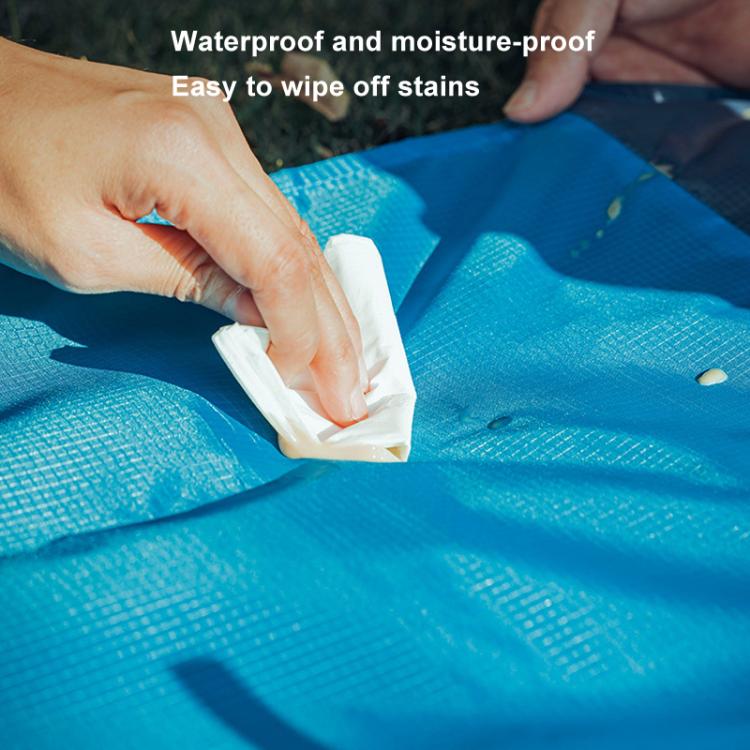 AOTU AT6238 153x143cm Ultra-thin Pocket Moisture Resistant Beach Mat Foldable Portable Picnic Mat(Black)