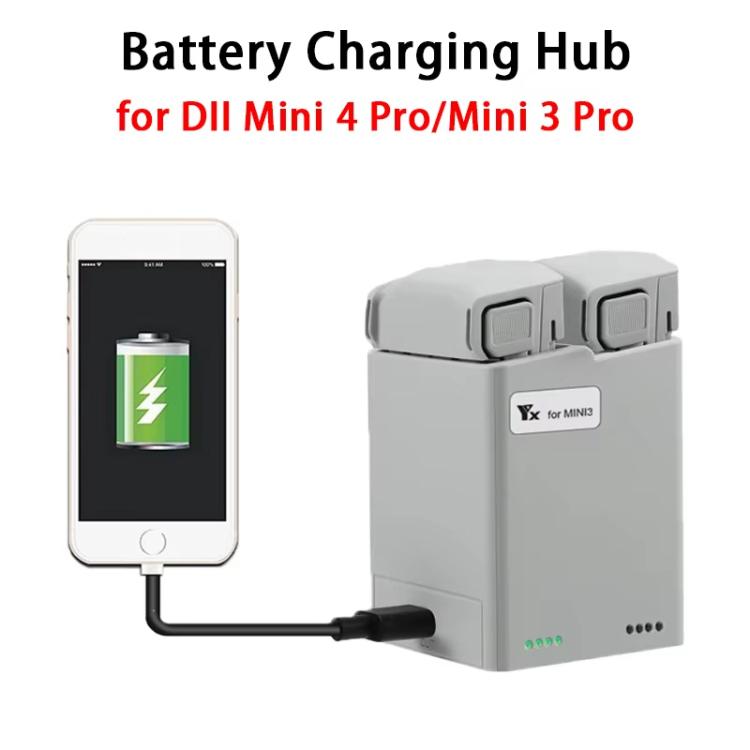 For DJI Mini 4 Pro / Mini 3 Pro / Mini 3 YX  Dual-Way Charger Battery Manager Without Plug