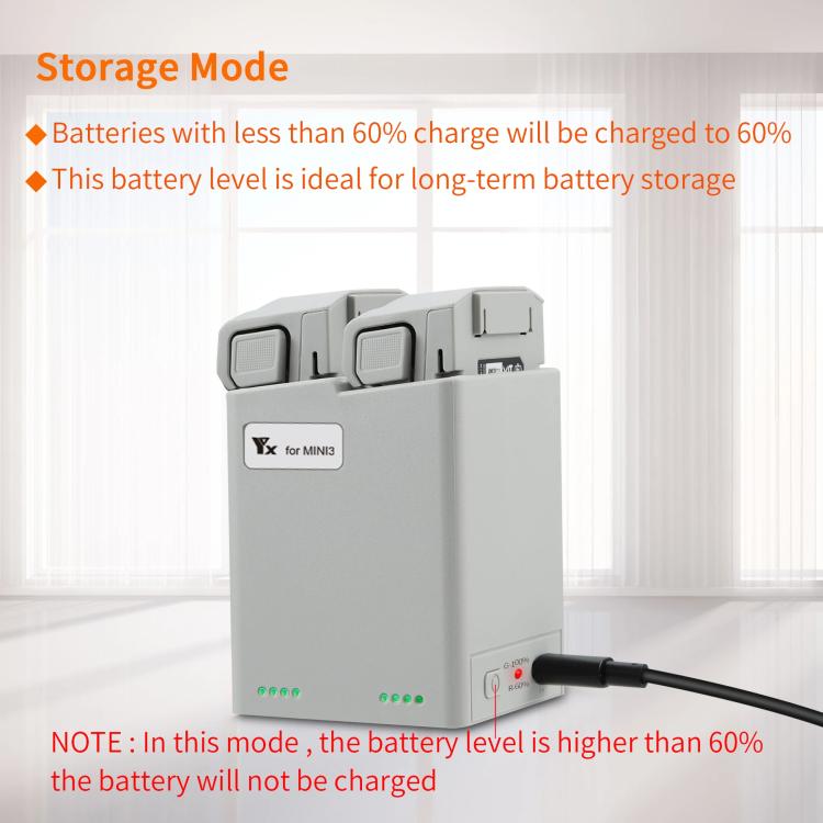 For DJI Mini 4 Pro / Mini 3 Pro / Mini 3 YX  Dual-Way Charger Battery Manager Without Plug