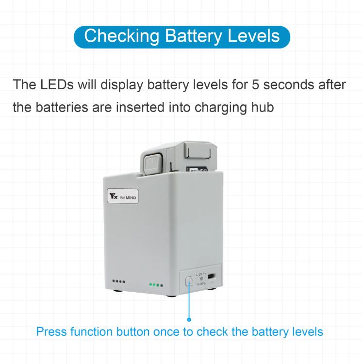 For DJI Mini 4 Pro / Mini 3 Pro / Mini 3 YX  Dual-Way Charger Battery Manager Without Plug