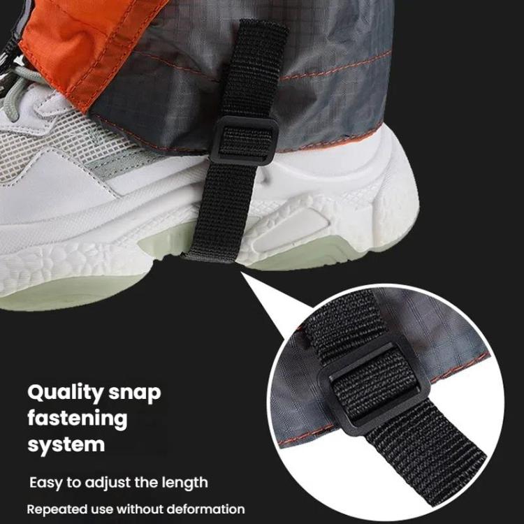 AOTU AT8917 1pair With Reflective Strip Outdoor Mountaineering Hiking Snowproof Footwear Desert Sandproof Shoe Covers(Blue)