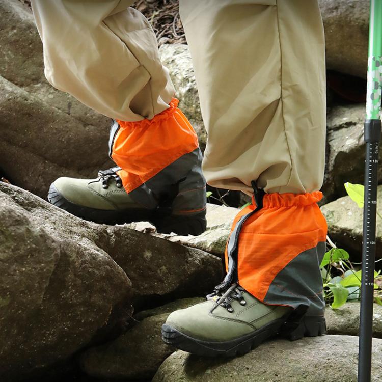 AOTU AT8917 1pair With Reflective Strip Outdoor Mountaineering Hiking Snowproof Footwear Desert Sandproof Shoe Covers(Orange)