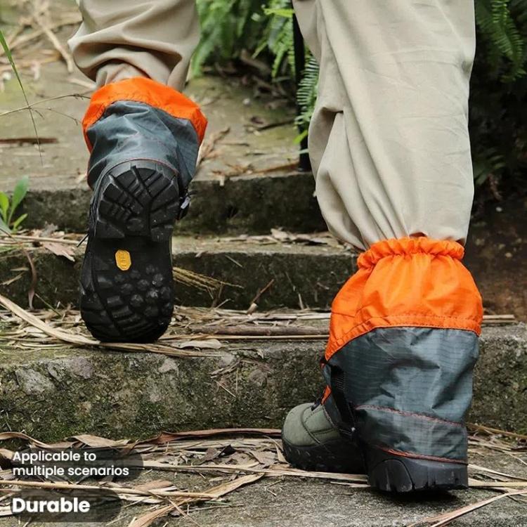 AOTU AT8917 1pair With Reflective Strip Outdoor Mountaineering Hiking Snowproof Footwear Desert Sandproof Shoe Covers(Orange)
