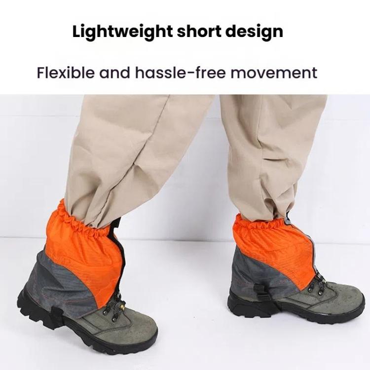 AOTU AT8917 1pair With Reflective Strip Outdoor Mountaineering Hiking Snowproof Footwear Desert Sandproof Shoe Covers(Orange)