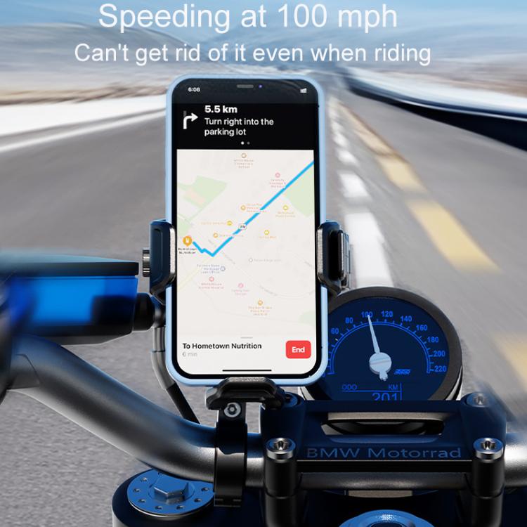 Kewig M33-C3 Outdoor Motorcycle Bike Riding Anti-Theft Shock Absorbing Cell Phone Holder(Rearview Mirror Lever)