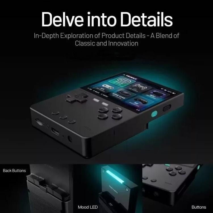 TRIMUI BRICK Open Source Pocket Console Portable Wireless Bluetooth HD Retro Arcade, Size: 256G(Red)