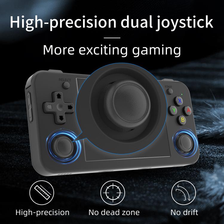 ANBERNIC RG35XXH Open Source Wireless Handheld Game Console, Memory: 32G Standard No Games (Black)