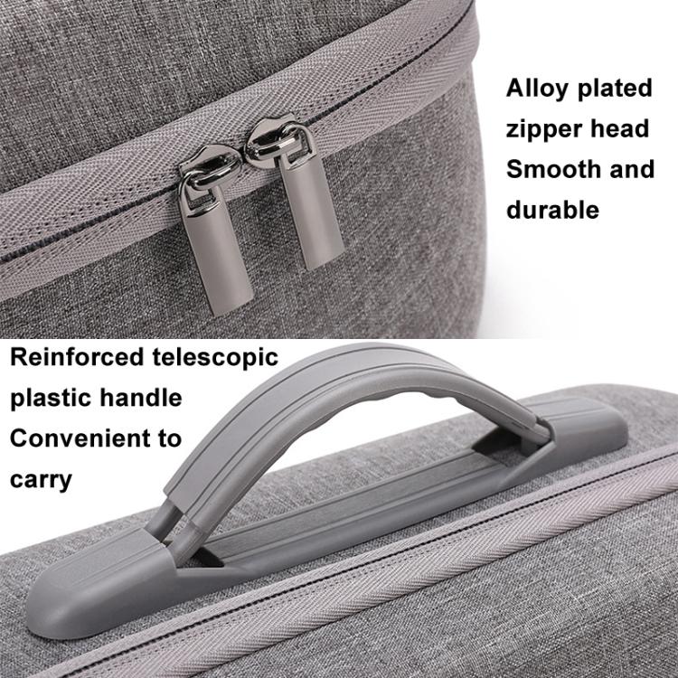 For PICO 4 Ultra BKANO P4U-001 VR Glasses Organizer Handheld Shoulder Bag(Gray)