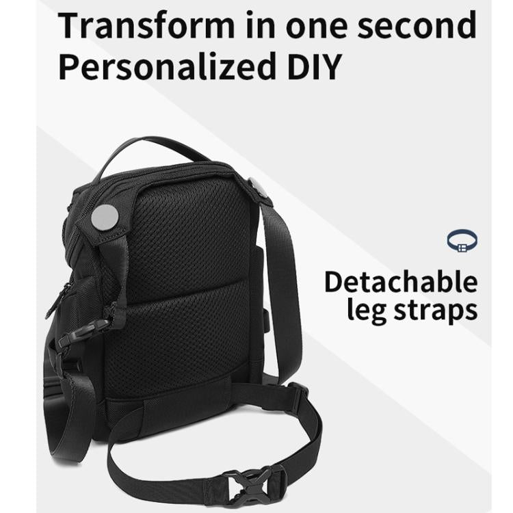 Ozuko Motorcycle Riding Leg Bag Multifunctional Sports Waterproof Waist Bag(Gray)