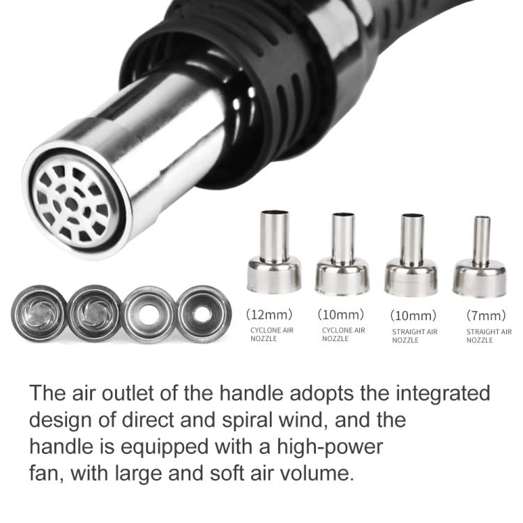 SUGON 202 2 In 1 Soldering Iron Dual Display Cell Phone Repair Hot Air Thermostat Soldering Station Combination Set EU Plug